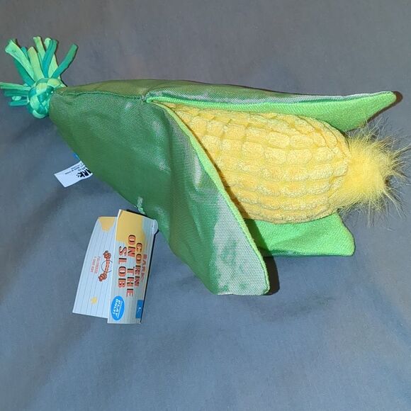 3 pc BBQ themed Bark Dog Toy Set - Corn, Rib, and Baked Potatoes BENEFITS RESCUE - Picture 10 of 12